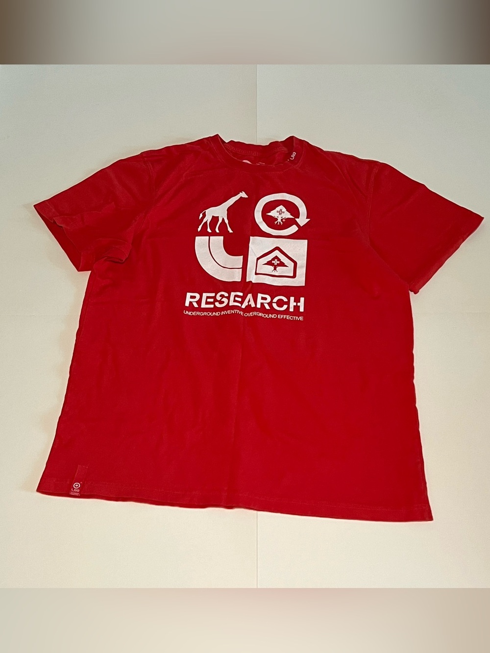 Lrg Red Graphic 'Research' Short Sleeve Tee
